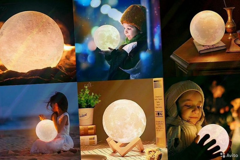 Ночник Луна Moon Lamp 12 см