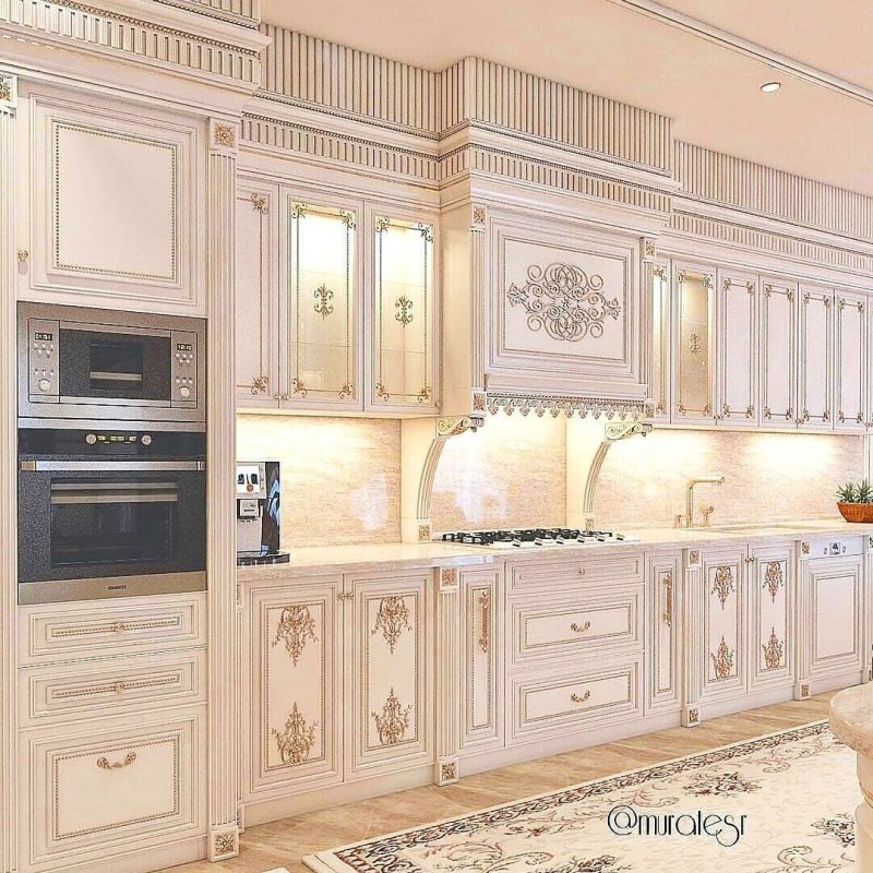 Кухонные гарнитуры классика светлые