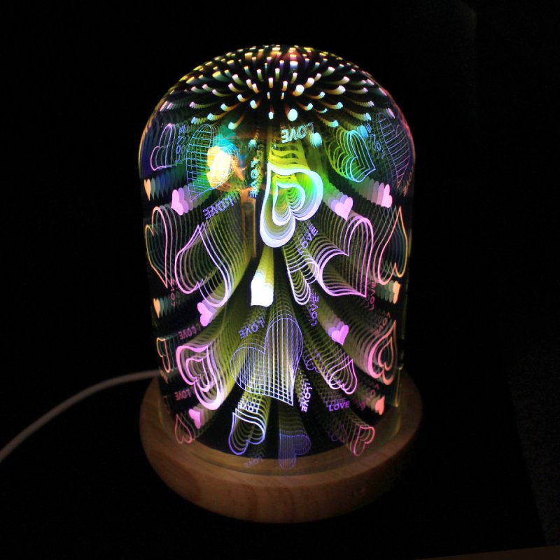 Ночник Glass (3d эффект) (Cactus)
