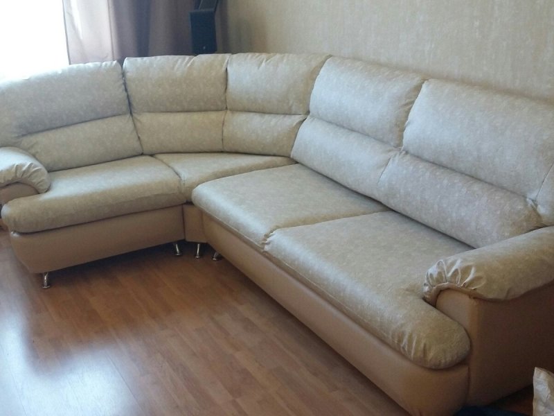 Ворсистые угловой диван