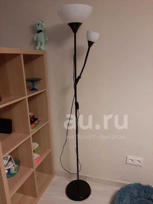 Икеа торшер нут черный