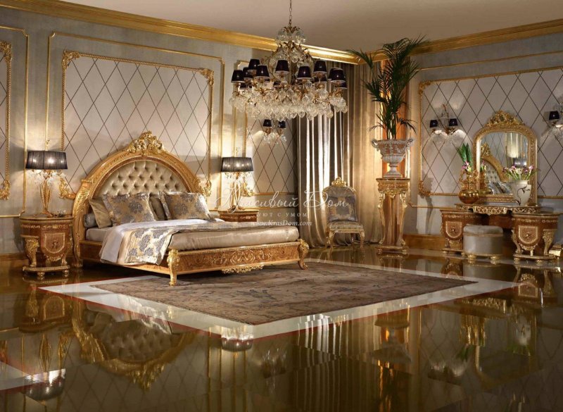 Кровать стиль Барокко, рококо, Ампир