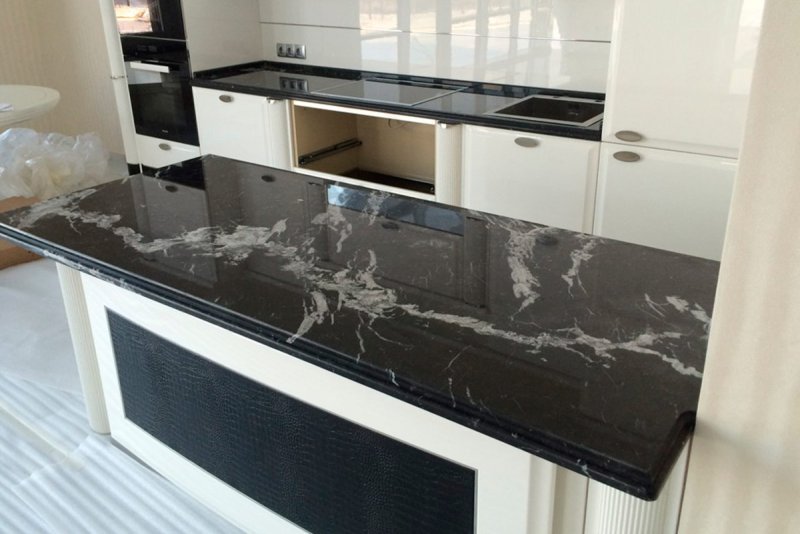 Nero Marquina гранит столешница