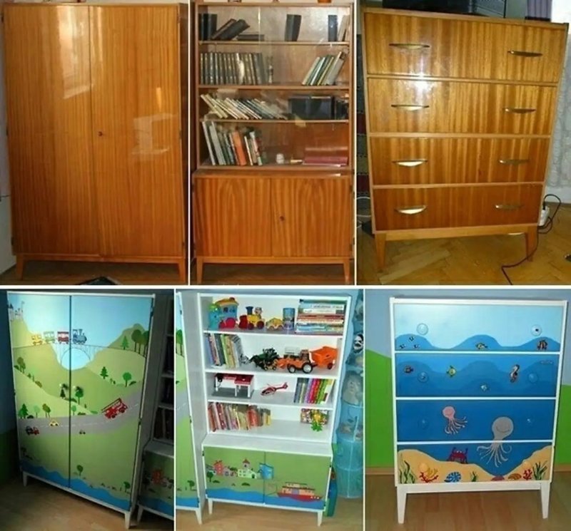Отреставрированный Советский шкаф