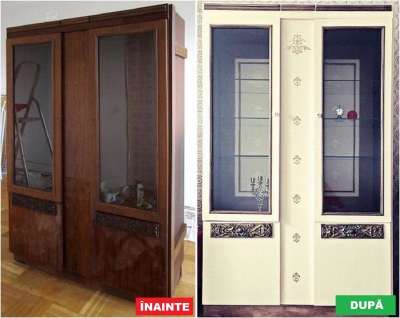 Перекрасили шкаф в белый цвет