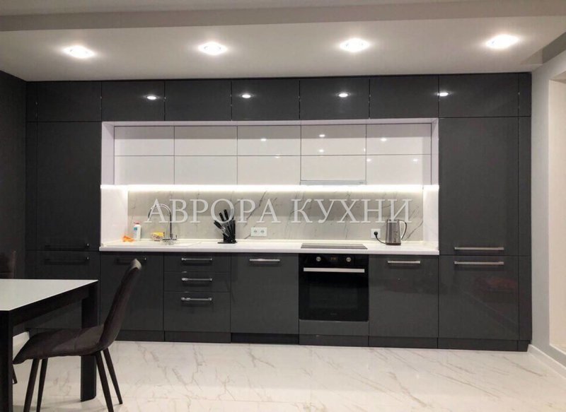 Кухни Амика черный графит