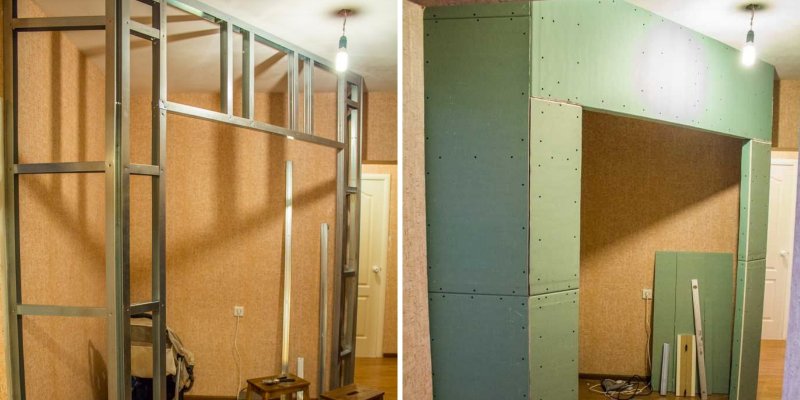 Гардеробная из ГКЛ