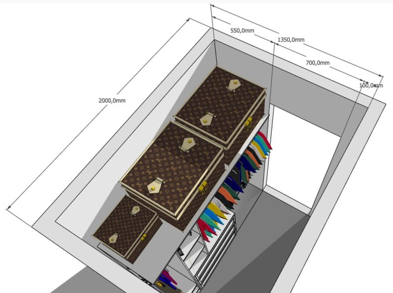 Revit чертеж шкафа