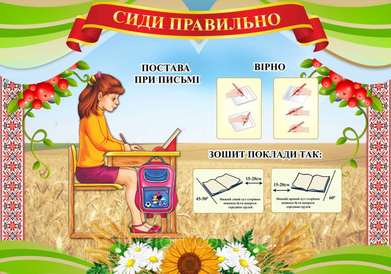 Памятка правильная осанка