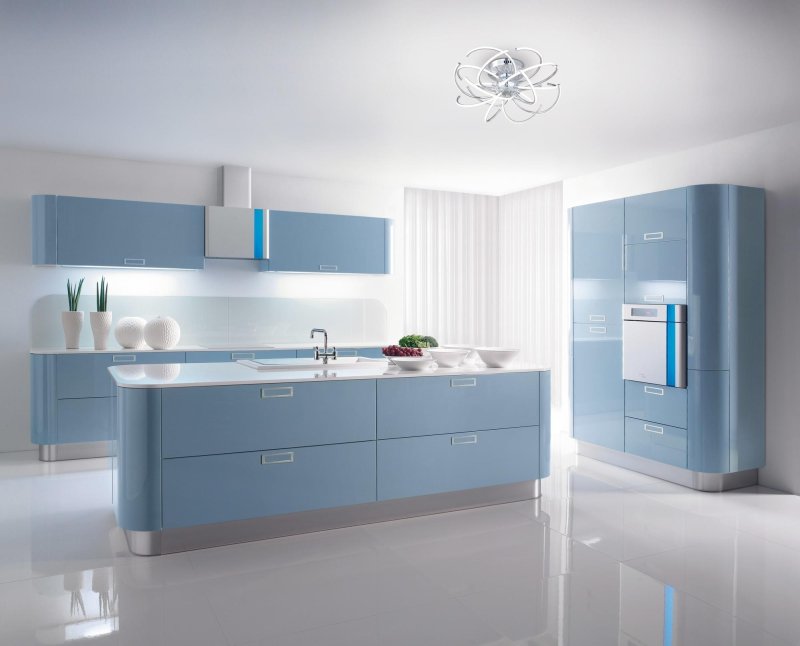 Кухня RAL 5024 Pastel Blue