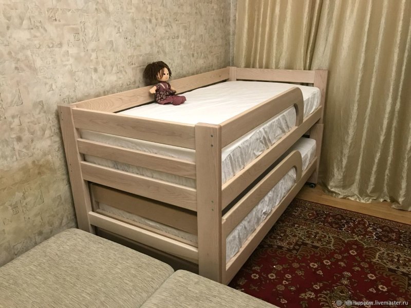 Выкатная кровать для двоих детей ikea