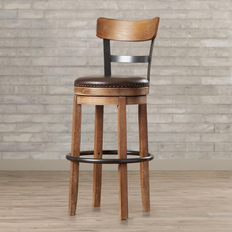 Барный стул Alonzo Bar Stool Gray