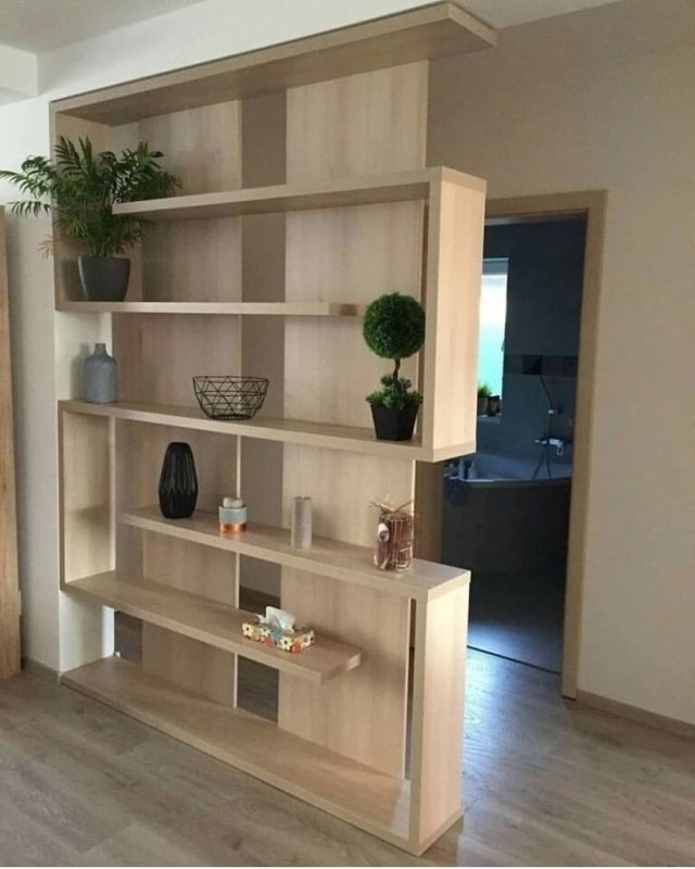 Зонирование комнаты шкафом