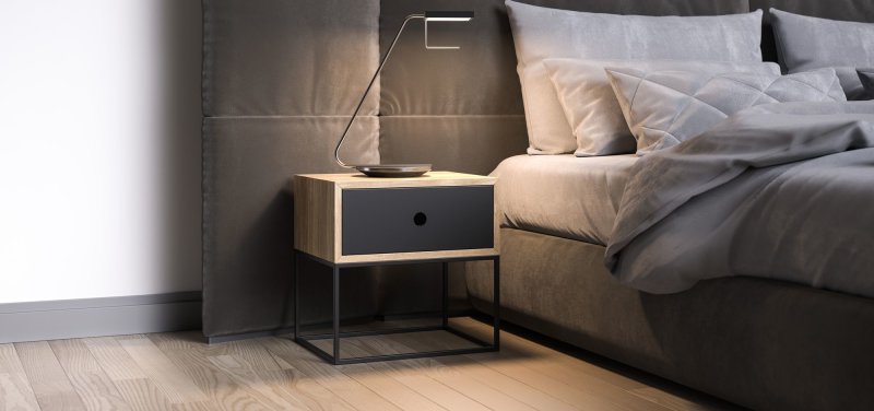 Прикроватная тумба Cortez Charcoal Floating Nightstand