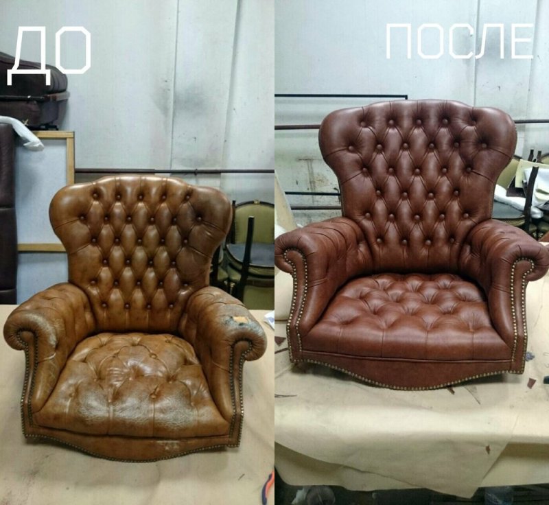 Мягкая мебель до и после