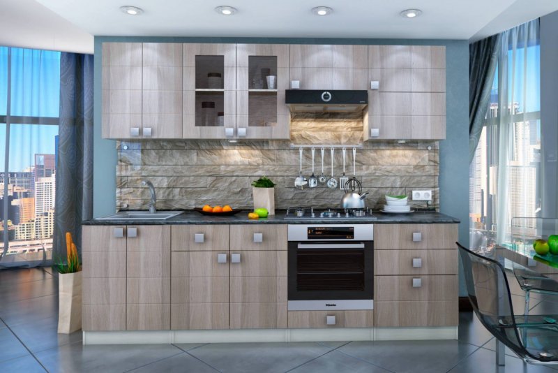 Кухня массив Люкс 2400 в
