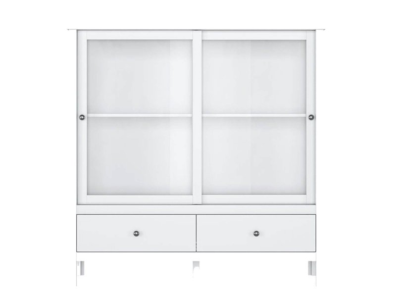 Шкаф Black Red White Хельга reg2w2s белый