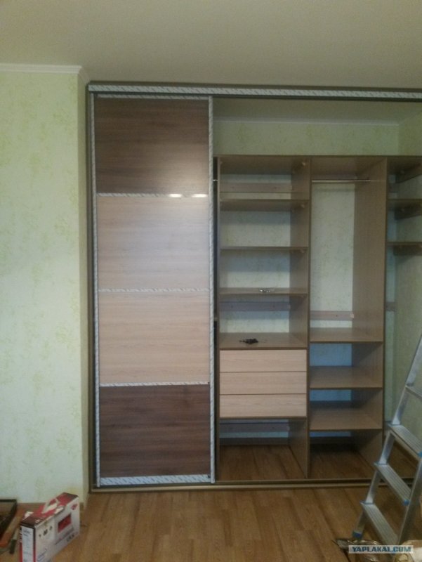 Встроенный шкаф купе от стены до стены
