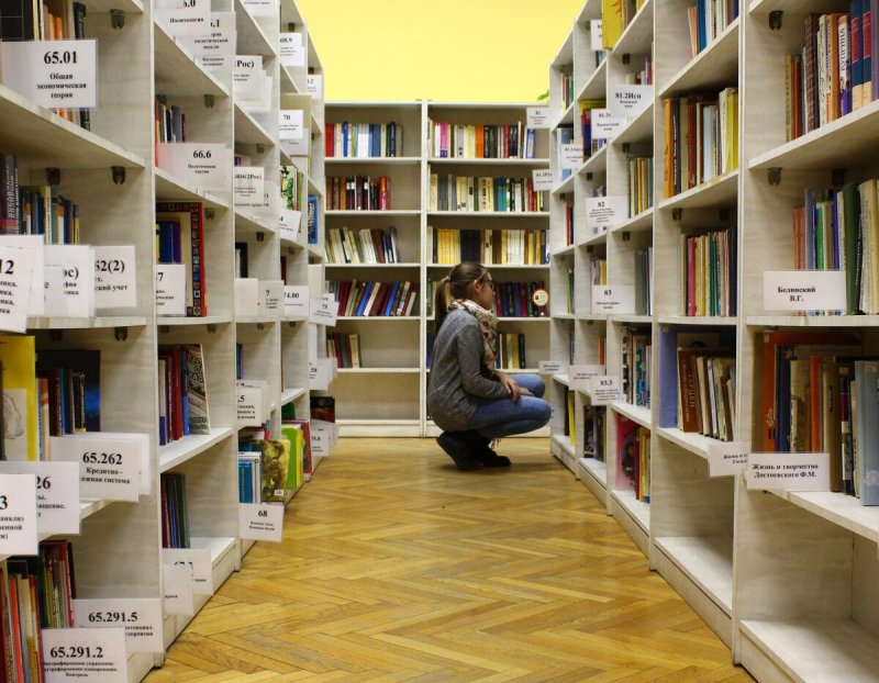 Стеллажи книг Школьная библиотека