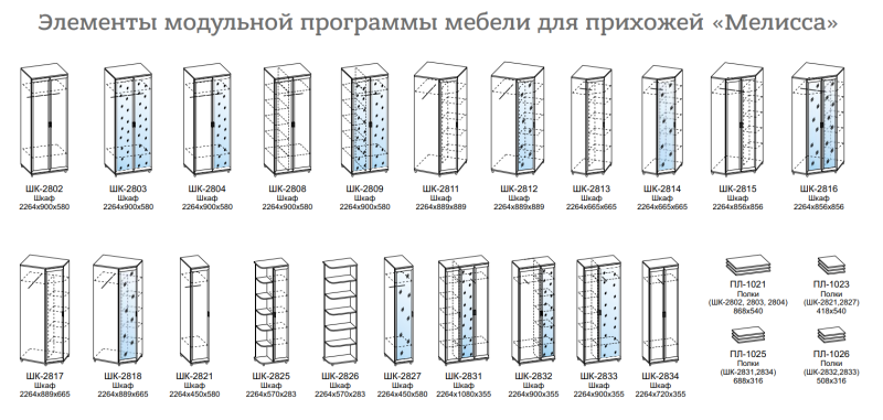Прихожая Мелисса 2 Лером
