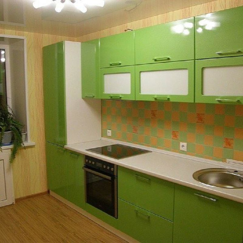 Столешница под зеленую кухню