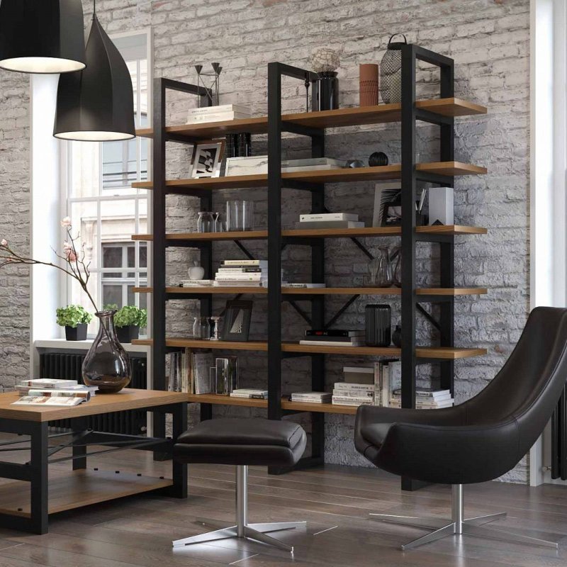 Стеллаж лофт Loft Wood Studio