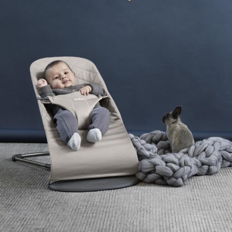 Шезлонг BABYBJORN бежевый хлопок