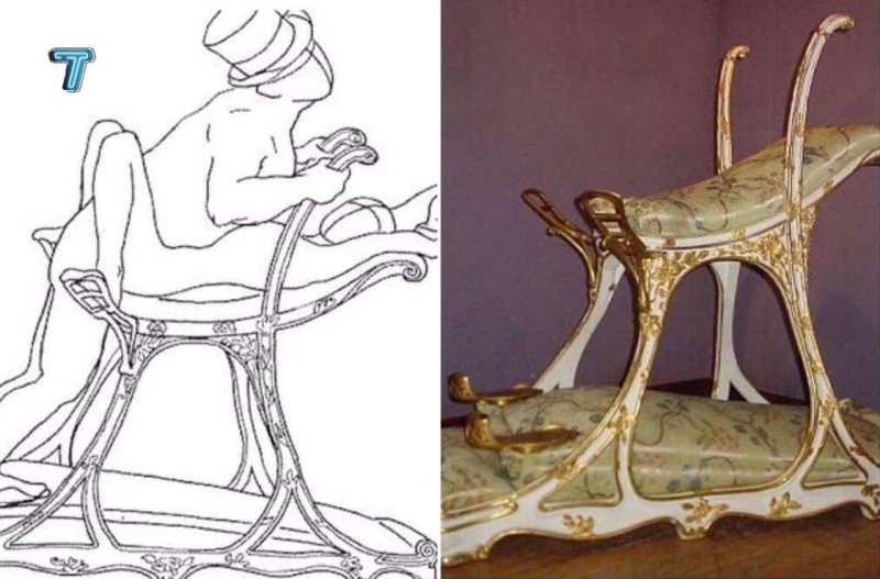 "Стул любви" короля Эдуарда VII, 1890 Г.