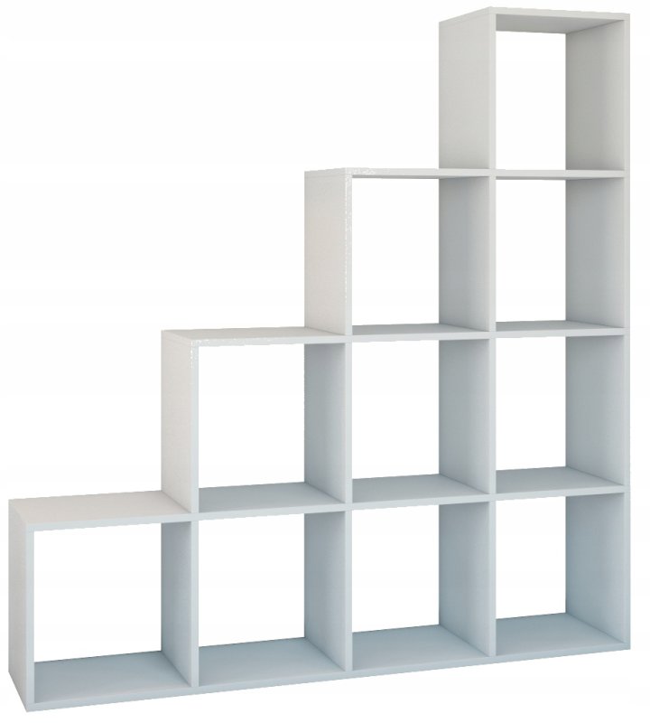 Стеллаж белый 40x28x181