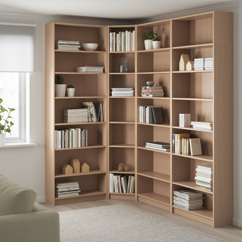Красивые книжные шкафы и полки