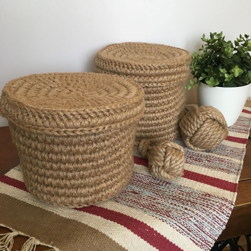 Корзина из шпагата