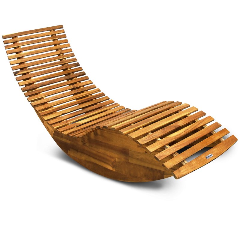 Wood Outdoor Chaise Lounge