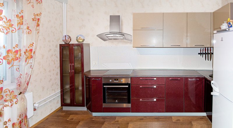 Кухня корица металлик