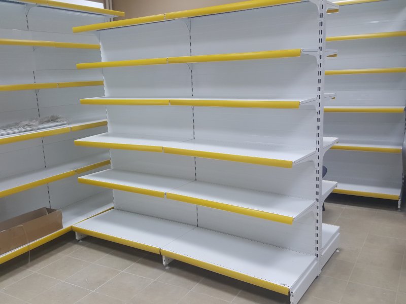 Стеллаж металлический пристенный ширина l500