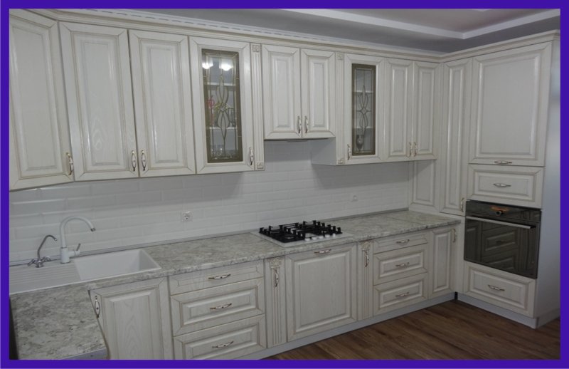 Патина ясень серебро 5457 кухня