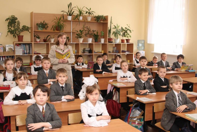 Школьники в классе