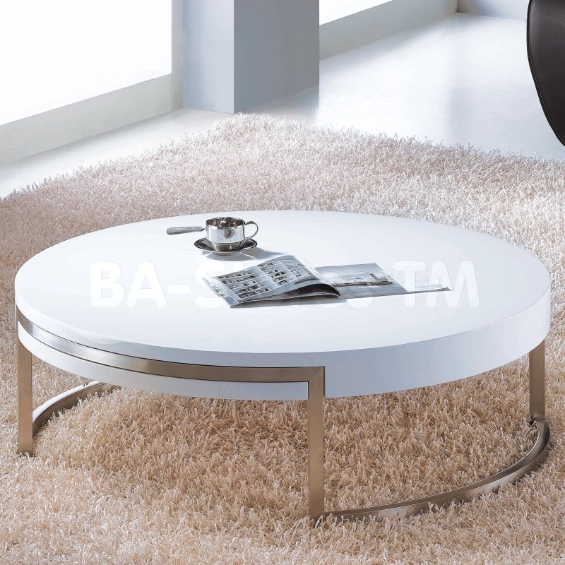 Журнальный столик Round White