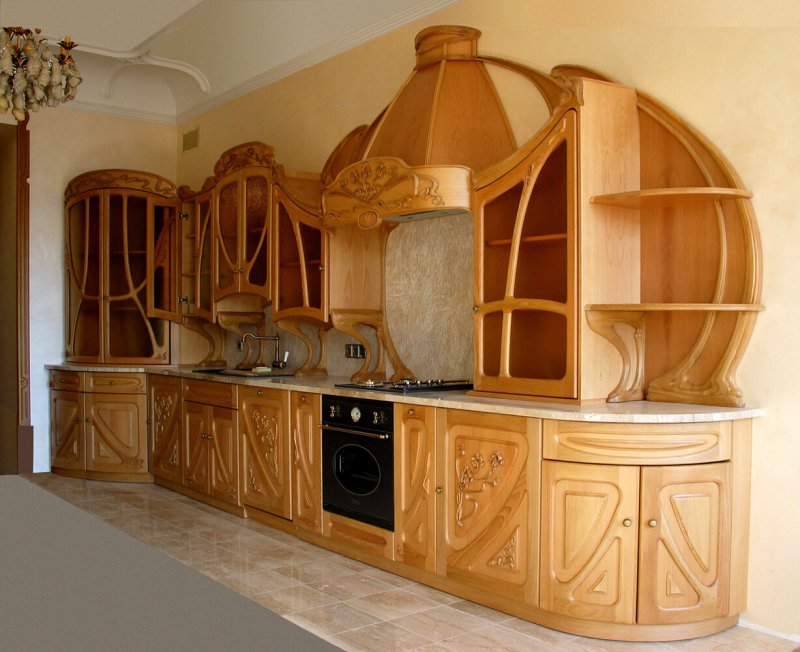 Резные кухонные гарнитуры