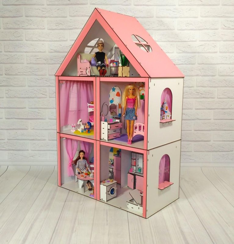 PLANTOYS кукольный домик "эко с мебелью" 7156