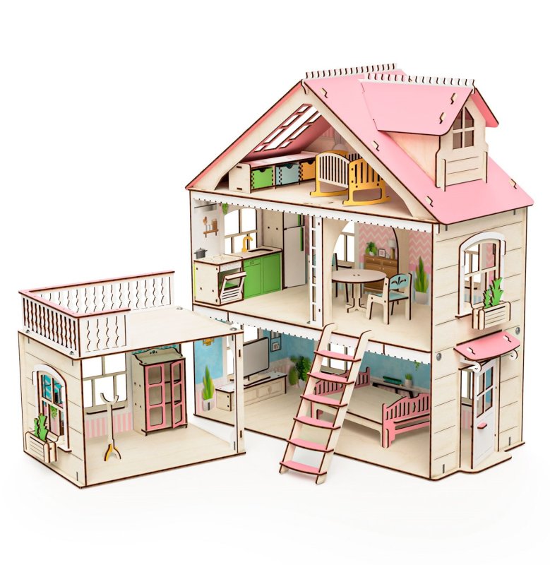 Wooden Dollhouse кукольный
