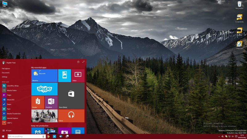Светлая тема Windows 10