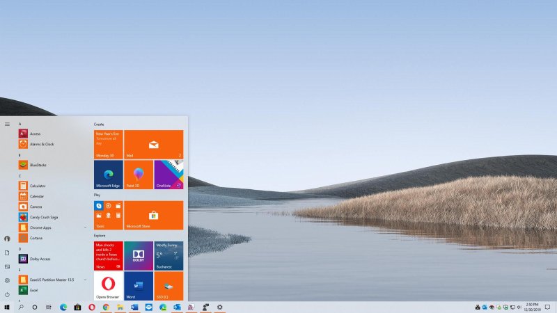 Экран Windows 10