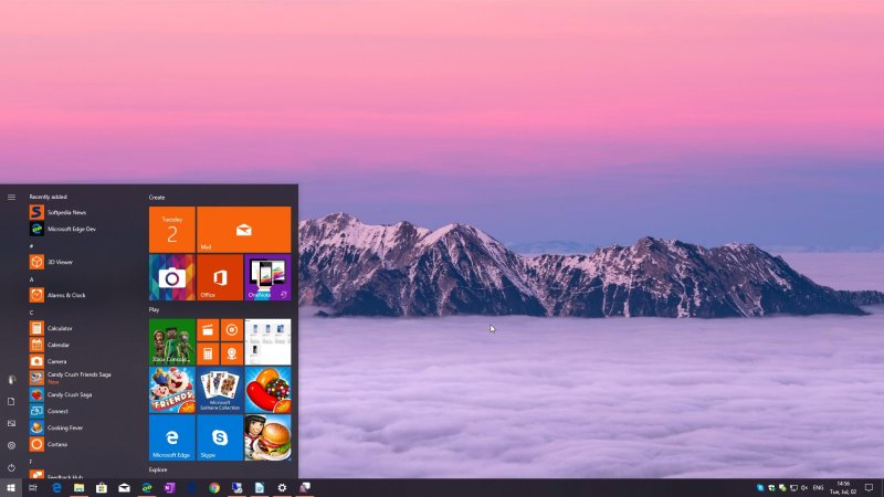 Рабочий стол Windows 10
