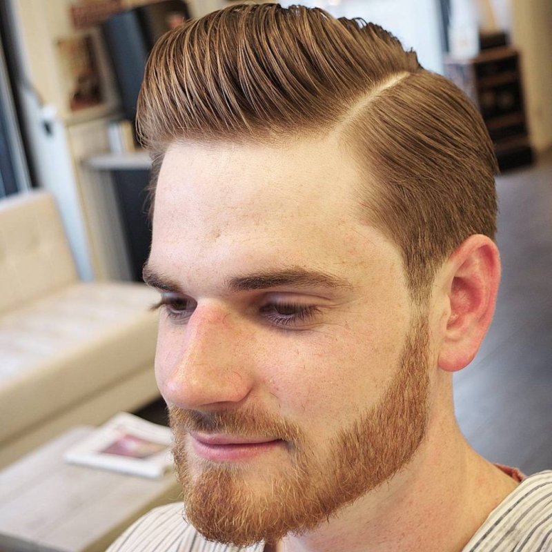 Стрижка Side Part с пробором