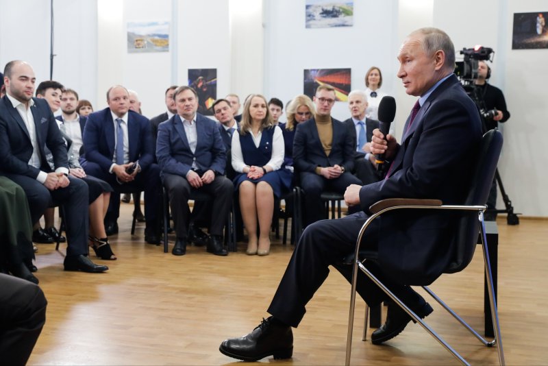 Мордашов и Путин в Череповце 2020