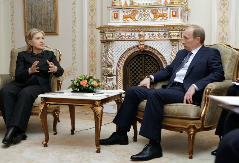 Хиллари Клинтон и Владимир Путин