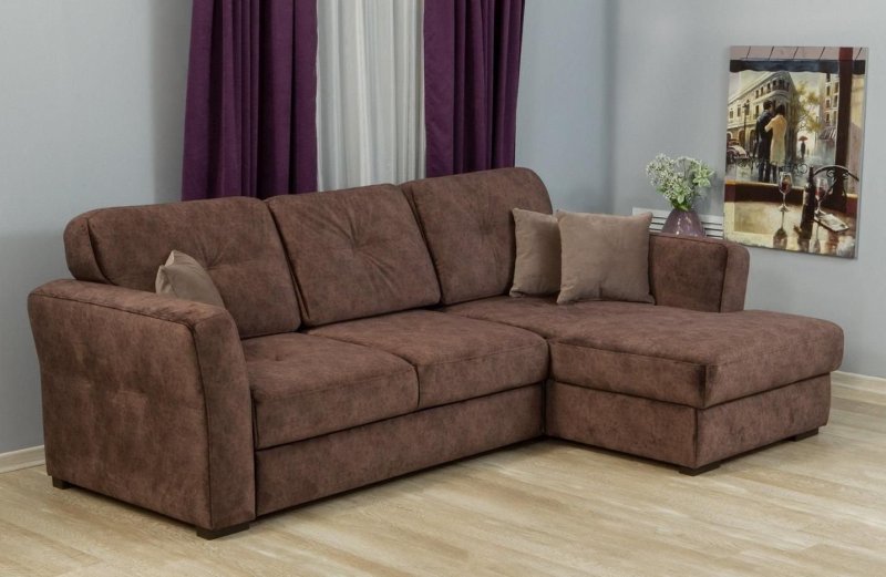Диван угловой Манхэттен Textile Grey