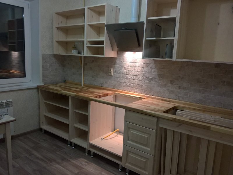 Кухонный гарнитур своими руками из дерева чертежи