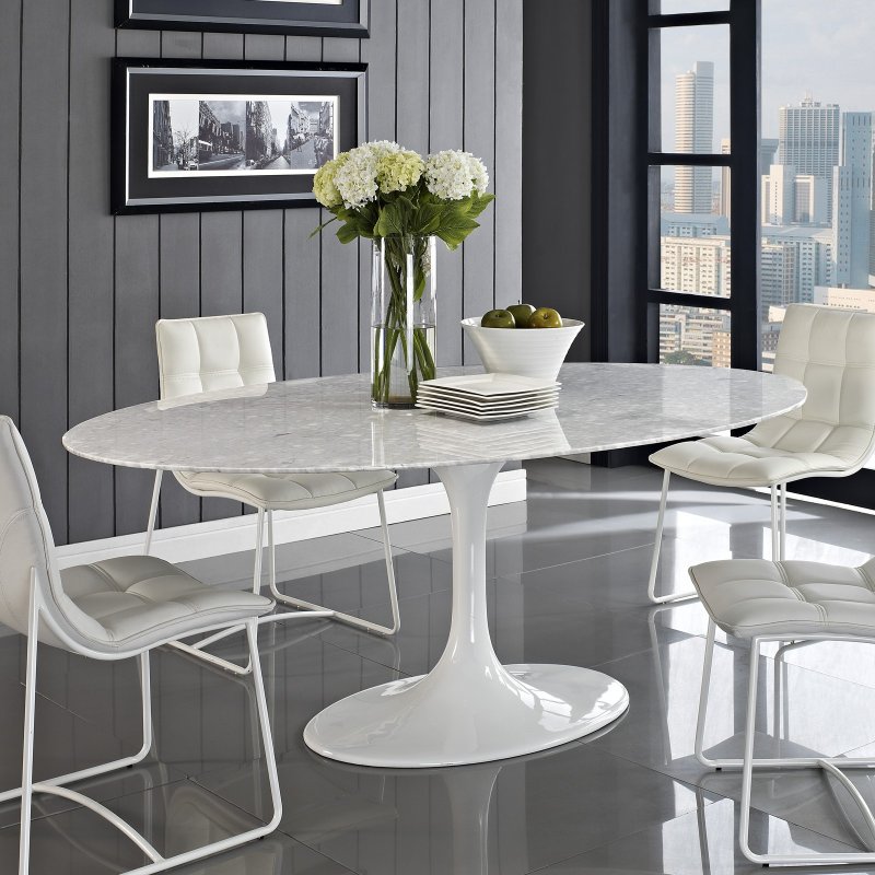 Стол Eero Saarinen Style Tulip Table на 1000