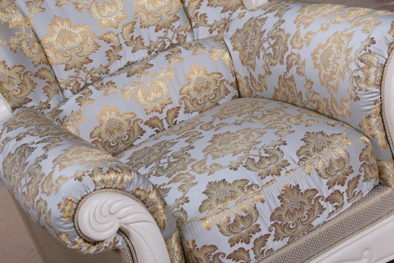 Ткань Angelique Monogramme bleu Luxe